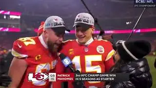 Patrick Mahomes Interview after 2023 AFC Championship | Bengals vs Chiefs