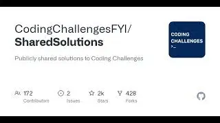 GitHub - CodingChallengesFYI/SharedSolutions: Publicly shared solutions to Coding Challenges