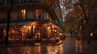 Autumn in Paris - Café Ambience | French Jazz  for Study & Relaxation