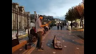 Busking in Athens: Kevin Cormier [street music]