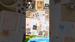 Moodboard in mijn journal #artjournal #junkjournal #peterpauper #memorykeeper  #flipthrough