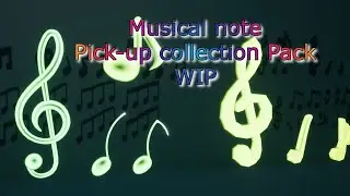 [UE4 & 5] Musical Note Pick-ups Collection - WIP Video