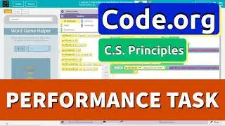 Code.org Perfect Score Performance Task Tutorial | Graded Example and Review CS Principles