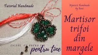 Martisor Trifoi din margele - tutorial handmade