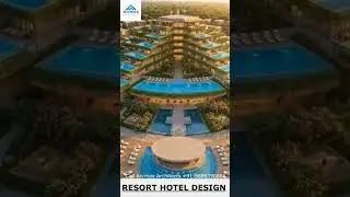 5-Star Resort Hotel Concept Design  Symmetrical Planning, Private Pools & Nature Integrated Layout