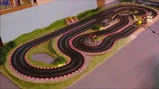 Modular Slotcar Track with Scenery: Harth&auml;user Hurtigring