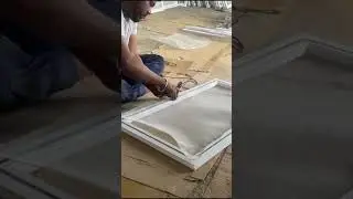 Upvc 2.5 track mesh fitting video #upvcinteriors #mesh#shorts #trending #upvcslidingwindows #video