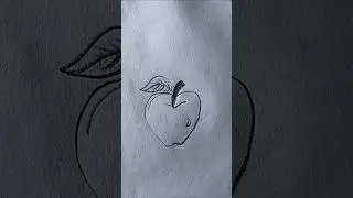 How To Draw Apple Easily #drawing #art #easy #funny helicopter #drawingbird #shorts