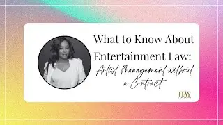 Should You Sign a Artist Management Contract? #artistmanagement #entertainmentlawyer #musicbusiness