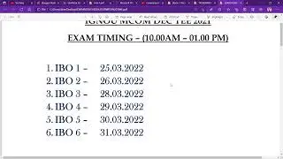 IGNOU MCOM DEC 2021 EXAM SCHEDULE WITH TIMING