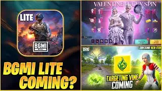 🤔BGMI PLANNING TO LAUNCH BGMI/PUBG LITE? | VALENTINE LUCKY SPIN COMING? | NEW TARGETING VINES COMING
