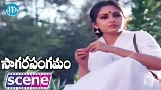 Sagara Sangamam Movie - Jayaprada, Kamal Hassan  Nice Emotional Scene