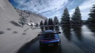 Porsche 911 GT3 RS - Snowy LA Canyon Vibes.