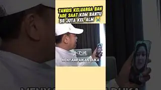 Tangis Keluarga Bah Ade Saat KDM Bantu 50 JUTA Kel Alm 😭 #kdm #dedimulyadi #bapakaing #shorts