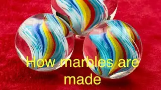 🌈 Rainbow Glass Marble Tutorial | How Marbles Are Made #artglass 
