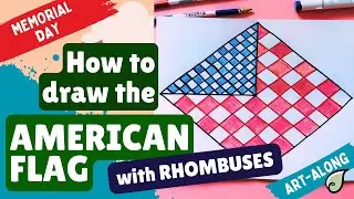 How to Draw the American Flag with Rhombuses