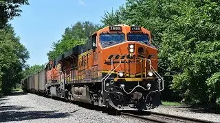 BNSF 7480 West Climbs Cravat Hill