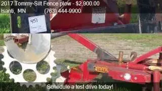 2017 Tommy-Silt Fence plow  for sale in Isanti, MN 55040 at