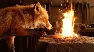 This Fox Is a Blacksmith?! 🦊🔥 ASMR Sword Forging Sounds
