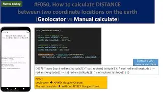 #F050, How to calculate DISTANCE between two coordinate locations on the earth