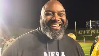 Murrieta Mesa coach Oscar McBride talks about their 17-7 win over Glendora for the Division 6 title