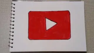 How to Draw YouTube Logo | Step by Step Drawing Tutorial | Famous Logo Drawing Tutorial 