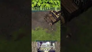 Timberborn: Tree felling review (with beavers!) #Shorts