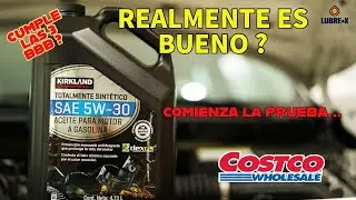 EL ACEITE 5W30 SINTETICO COTSCO KIRKLAND ES REALMENTE ES SEGURO PARA TU COCHE ? INICIA LA PRUEBA..