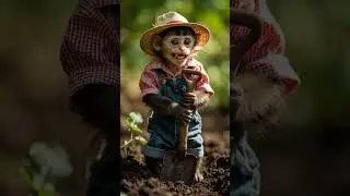When Animals Work in the Vegetable Garden #funnyanimals #aiart #cuteanimals