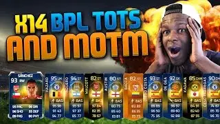 THE BEST FIFA 15 TOTS PACK OPENING EVER! - x14 BPL TOTS PLAYERS!