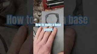 How to make a chain saw base gasket. #racing #mechanic
