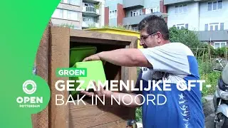 Gezamenlijke gft-bak in Noord maakt afval scheiden makkelijk en helpt de buurtmoestuin | Groen