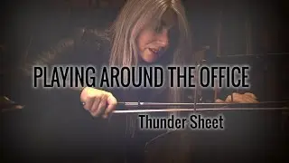 Evelyn Glennie | Playing Around The Office | Part 8 &ndash; Thunder Sheet