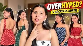 Myntra Fashion Carnival 2025 | Backless Short Kurti Haul | #shortkurti #getreadywithmyntra