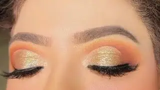 Golden Glam Bridal Eye Makeup ✨ Perfect Party & Wedding Look 💄 #BridalEyeMakeup #GoldenEyeshadow 