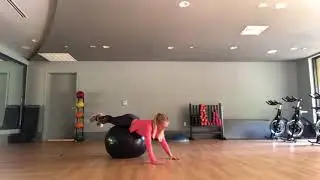 B Strong: Stability Ball Inch Worm Atomic Push-up Combo