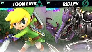Super Smash Bros Ultimate Amiibo Fights Toon Link vs the World EX vs Meta Ridley
