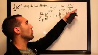 Derivative of e^x Proof (By Series Expansion & Limit Definition)