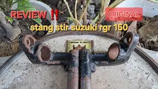 REVIEW ‼️ STANG SUZUKI RGR 150 ORIGINAL COPOTAN UNIT 🔴⚪️ #sparepartmotor