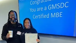 Officially MBE Certified!! Thanks to our hosts GMSDC/NMSDC.