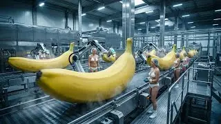 Inside a Banana Bread Factory | Giant Automated Production Process