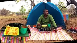 Solo camp, Cooking & Camp gear review | Folding stool | Fire starter