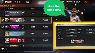 How To Join AOS⭐️ESPORTS Guild In Free Fire . 55 Lakh + Glory Region Guild. @SOULGAMER07
