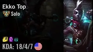 Ekko Top vs Gangplank - Solo - NA Challenger Patch 6.10