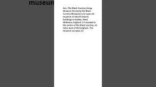 What is Black Country Living Museum?