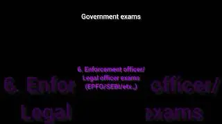 Government exams after law#law #like #share #comment #education
