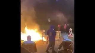 Premier brûlage du Gilles a l’occasion du premier carnaval ce samedi 20 avril 2024 de gosselies