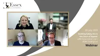 Building Safety Act in the Court of Appeal URS Corporation Ltd v BDW Trading Ltd | Webinar