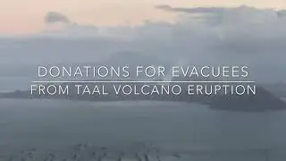 Visiting and Donating for Taal Volcano Eruption Evacuees | YAWYAW Charity Band