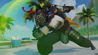 Overwatch Kendoka Genji Skin Showcase [Golden Weapons+Gameplay] Summer Games 2019